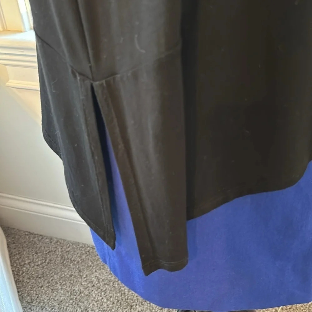 Eileen Fisher Asymmetrical Black Tunic, Size Small, Like New - Picture 3 of 7